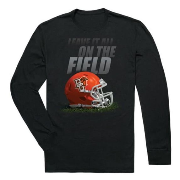 W Republic 525-269-BLK-05 Bowling Green State Falcons Gridiron Long Sleeve T-Shirt, Black - 2XL
