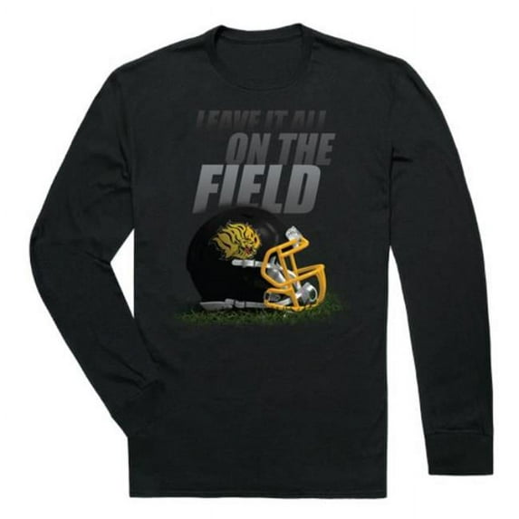 W Republic 525-418-BLK-05 Arkansas Pine Bluff Golden Lions Gridiron Long Sleeve T-Shirt, Black - 2XL