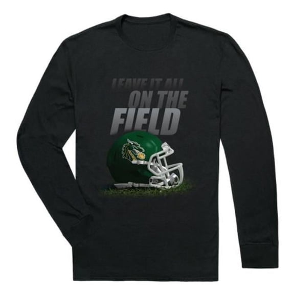 W Republic 525-678-BLK-04 Tiffin University Dragons Gridiron Long Sleeve T-Shirt, Black - Extra Large