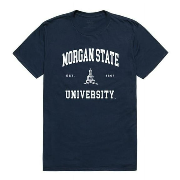 W Republic 526-224-NVY-03 Morgan State University Seal T-Shirt, Navy - Large