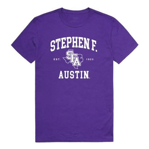 W Republic 526-238-PUR-01 Stephen F. Austin State University Seal T-Shirt, Purple - Small