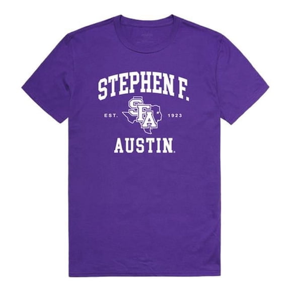 W Republic 526-238-PUR-03 Stephen F. Austin State University Seal T-Shirt, Purple - Large