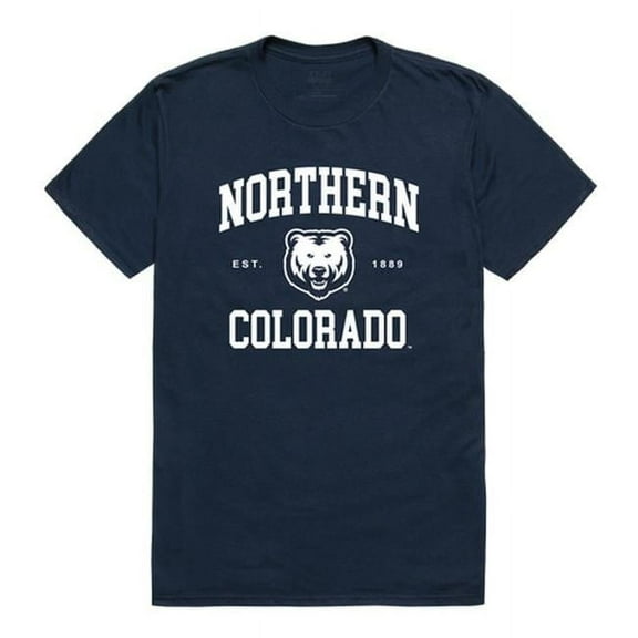 W Republic 526-244-NVY-02 University of Northern Colorado Seal T-Shirt, Navy - Medium