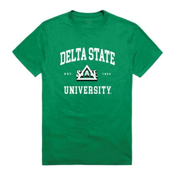 W Republic 526-289-KEL-04 Delta State University Men Seal T-Shirt, Kelly - Extra Large