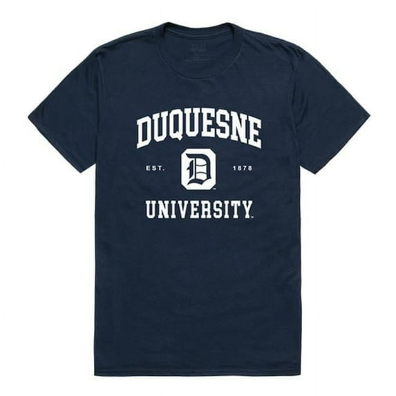 W Republic 526-293-NVY-01 Duquesne University Men Seal T-Shirt, Navy - Small