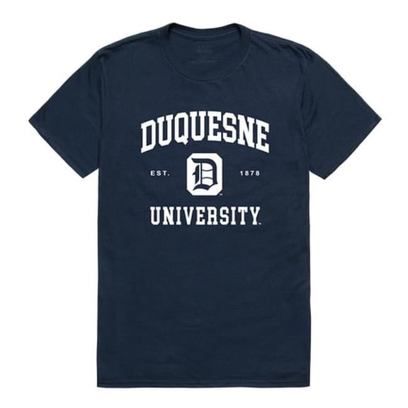 W Republic 526-293-NVY-03 Duquesne University Men Seal T-Shirt, Navy - Large