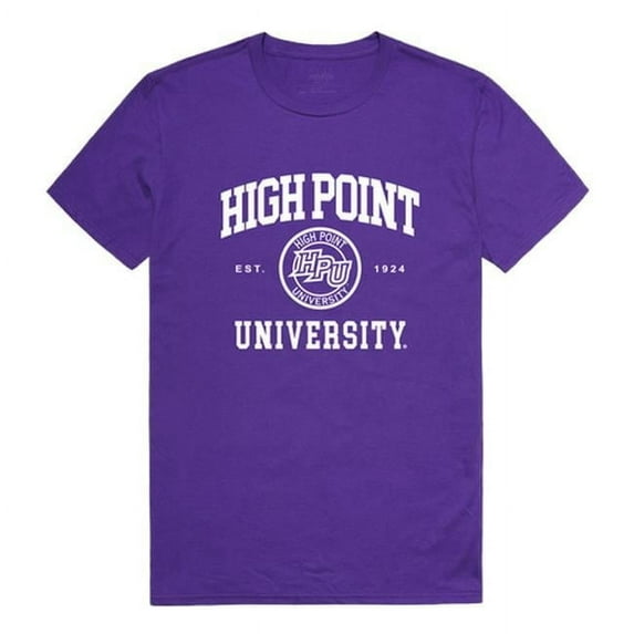 W Republic 526-311-PUR-01 High Point University Seal T-Shirt, Purple - Small