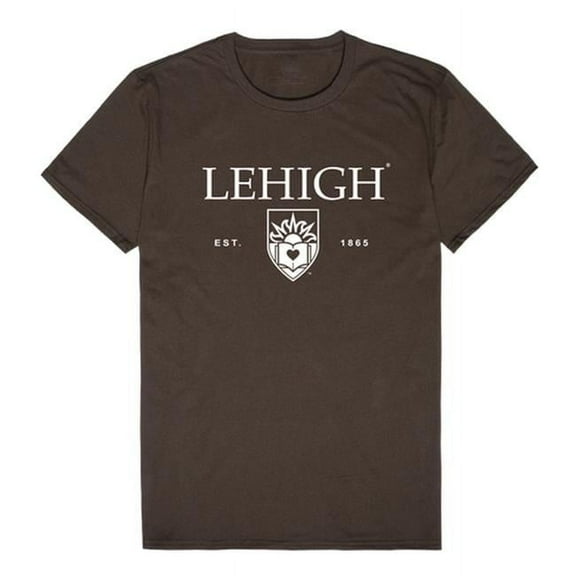 W Republic 526-327-BRN-05 Lehigh University Seal T-Shirt, Brown - 2XL