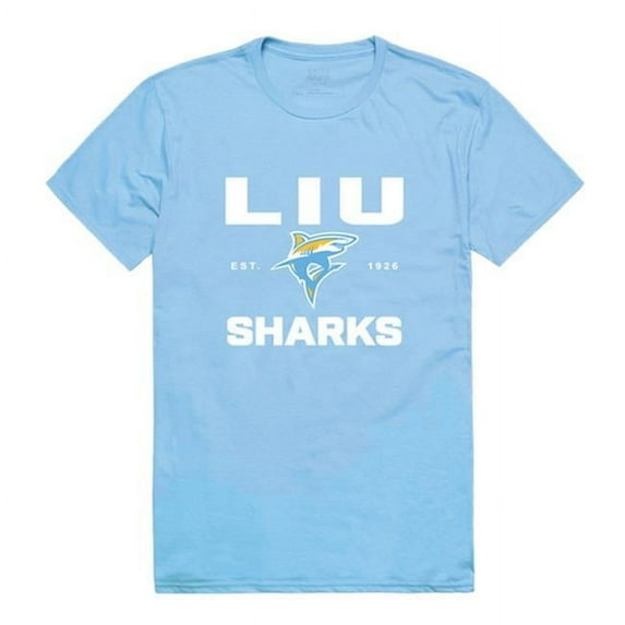 W Republic 526-329-SKY-05 Long Island University Seal T-Shirt, Sky Blue - 2XL