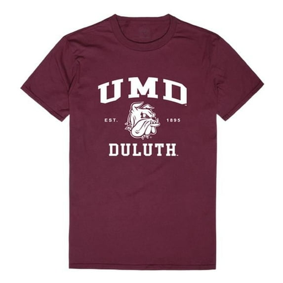 W Republic 526-344-MAR-01 University of Minnesota Duluth Seal T-Shirt, Maroon & White - Small