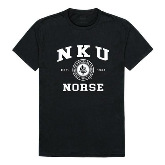 W Republic 526-356-BLK-01 Northern Kentucky University Seal T-Shirt, Black & White - Small