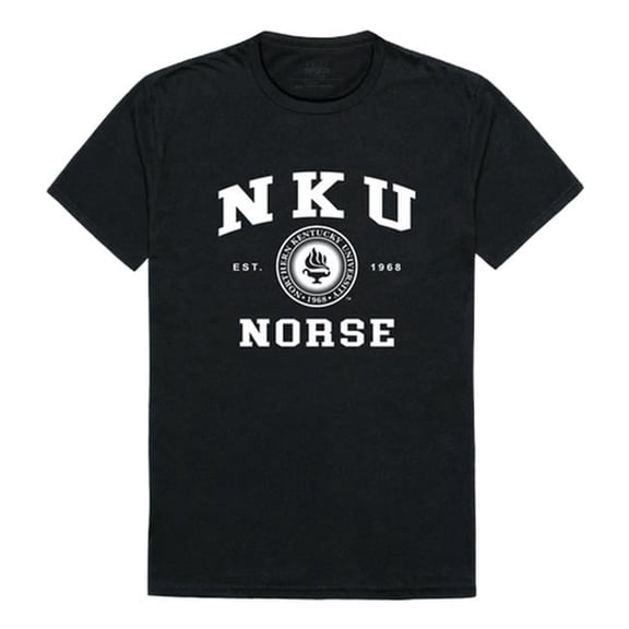 W Republic 526-356-BLK-04 Northern Kentucky University Seal T-Shirt, Black & White - Extra Large