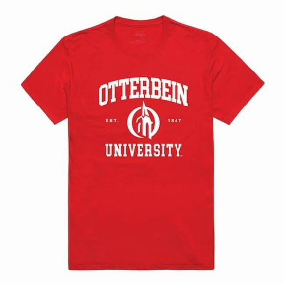 W Republic 526-361-RED-04 Otterbein University Seal T-Shirt, Red - Extra Large