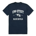thumbnail image 1 of W Republic 526-413-NVY-03 University of Wisconsin-Stout Seal T-Shirt, Navy - Large, 1 of 1