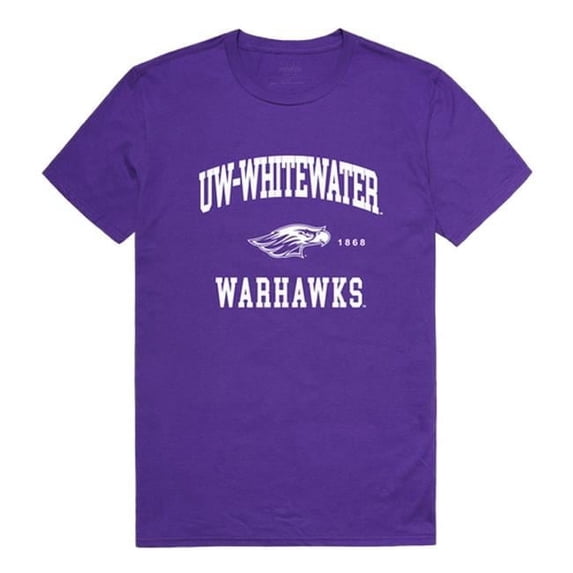 W Republic 526-414-PUR-05 University of Wisconsin-Whitewater Seal T-Shirt, Purple - 2XL