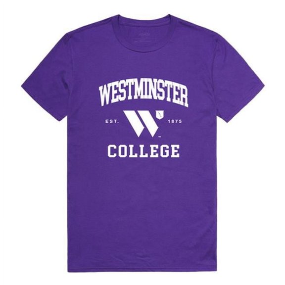 W Republic 526-421-PUR-04 Westminister College Seal T-Shirt, Purple - Extra Large