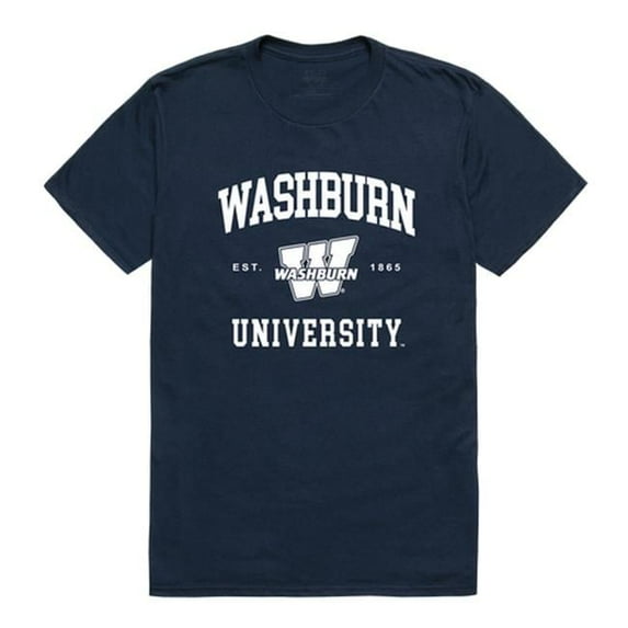 W Republic 526-431-NVY-02 Washburn University Seal T-Shirt, Navy - Medium
