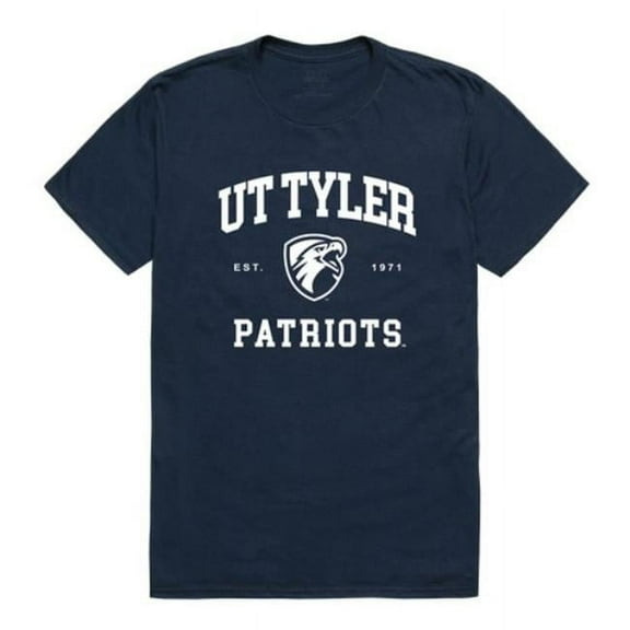 W Republic 526-436-NV2-04 The University of Texas at Tyler Patriots Seal College T-Shirt, Navy - Extra Large