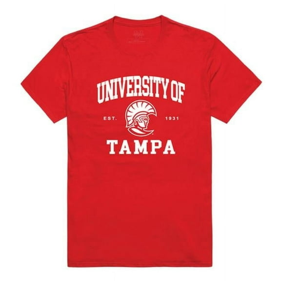 W Republic 526-448-RED-02 NCAA University Tampa Spartans Seal T-Shirt, Red - Medium