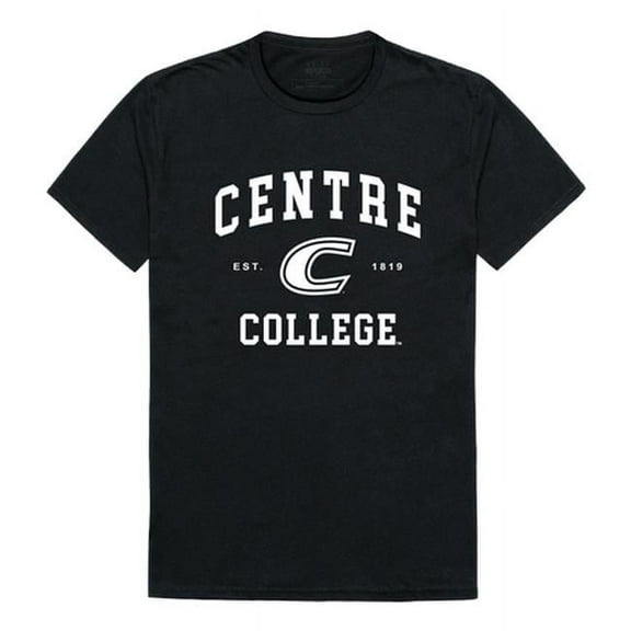 W Republic 526-450-BLK-03 NCAA Centre College Colonels Seal T-Shirt, Black - Large