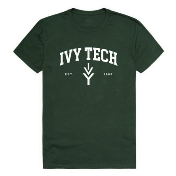 W Republic 526-526-FOR-02 Ivy Tech Community College Seal T-Shirt, Forest Green - Medium
