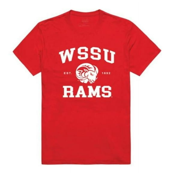 W Republic 526-607-RED-02 Winston-Salem State University Rams Seal College T-Shirt, Red - Medium