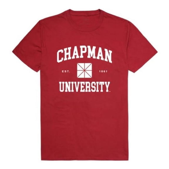 W Republic 526-629-CAR-02 Chapman University Panthers Seal College T-Shirt, Cardinal - Medium