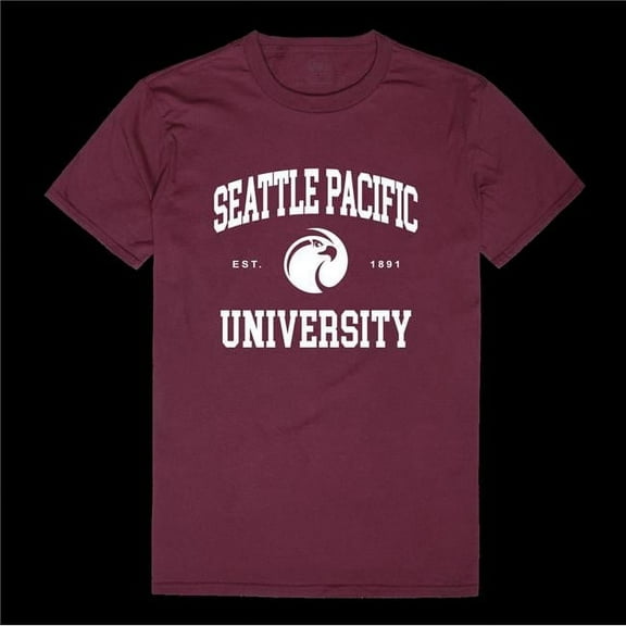 W Republic 526-670-MAR-04 Seattle Pacific University Falcons Seal College T-Shirt, Maroon - Extra Large