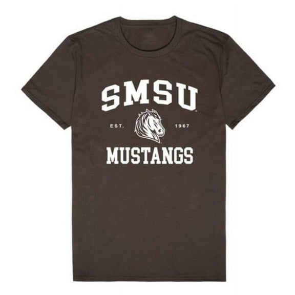 W Republic 526-674-BRN-04 Southwest Minnesota State University Mustangs Seal College T-Shirt, Brown - Extra Large
