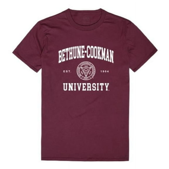 W Republic 526-692-MAR-05 Bethune-Cookman University Wildcats Seal College T-Shirt, Maroon - 2XL