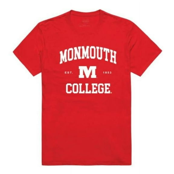 W Republic 526-695-RED-03 Monmouth College Fighting Scots Seal T-Shirt, Red - Large