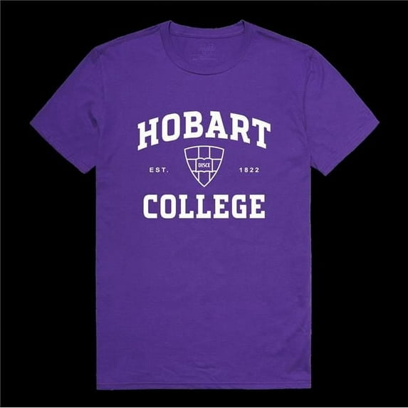 W Republic 526-700-PUR-03 Hobart & William Smith Colleges Statesmen Seal College T-Shirt, Purple - Large