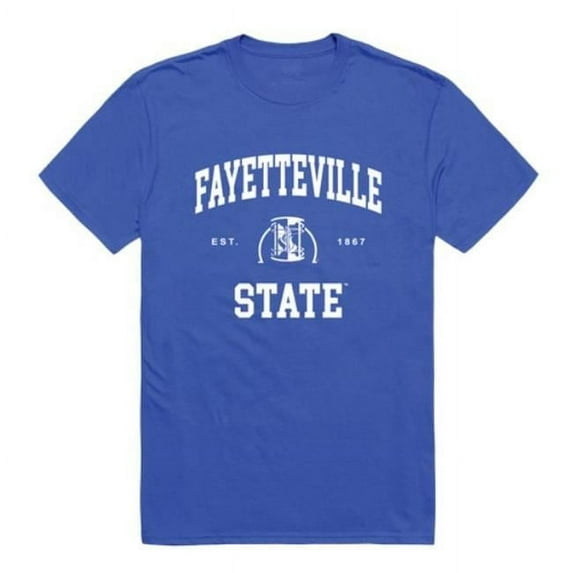 W Republic 526-716-RYL-02 Fayetteville State University Broncos Seal College T-Shirt, Royal - Medium