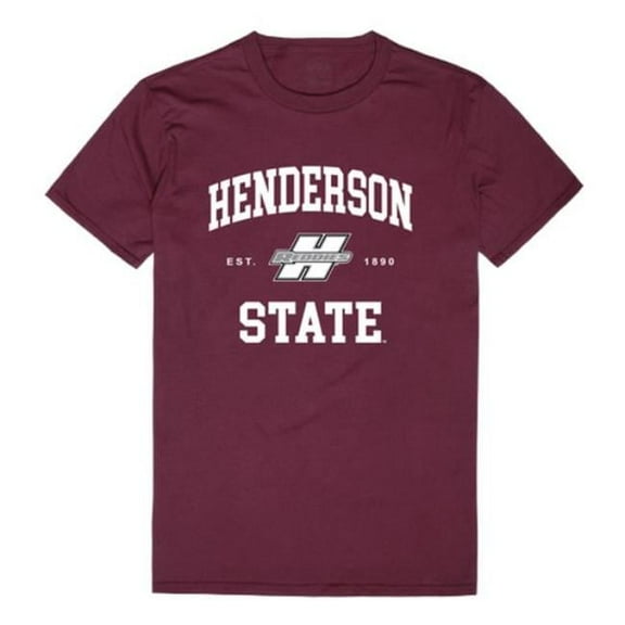 W Republic 526-719-MAR-01 Henderson State University Reddies Seal College T-Shirt, Maroon - Small