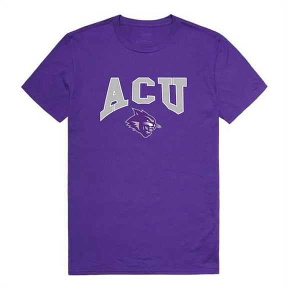 W Republic 527-257-328-01 Abilene Christian University Men Athletic T-Shirt, Purple - Small