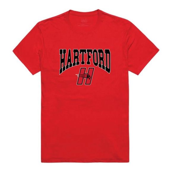 W Republic 527-310-R58-02 University of Hartford Athletic T-Shirt, Red 3 - Medium