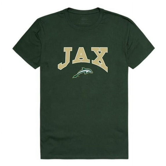W Republic 527-318-033-03 Jacksonville University Athletic T-Shirt, Forest Green & White 3 - Large