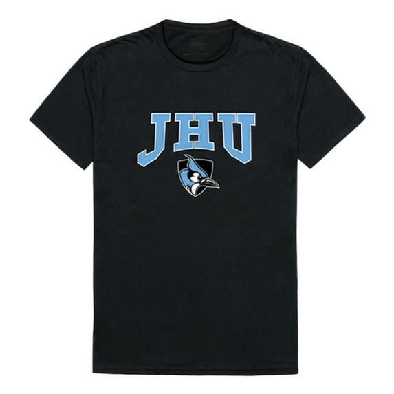 W Republic 527-319-E27-03 Johns Hopkins University Athletic T-Shirt, Black & White 2 - Large