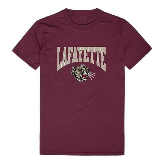 W Republic 527-323-327-01 Lafayette College Athletic T-Shirt, Maroon & White 2 - Small