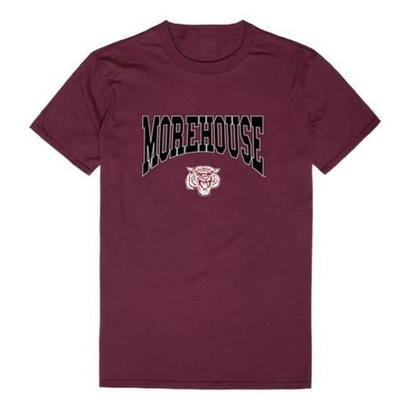 W Republic 527-346-327-03 Morehouse College Athletic T-Shirt, Maroon & White 2 - Large