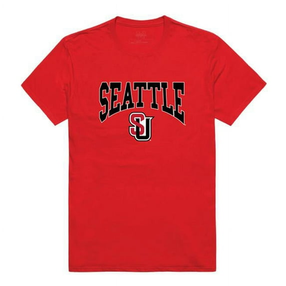 W Republic 527-378-R58-03 Seattle University Athletic T-Shirt, Red - Large