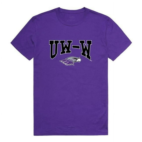 W Republic 527-414-328-05 University of Wisconsin-Whitewater Athletic T-Shirt, Purple - 2XL