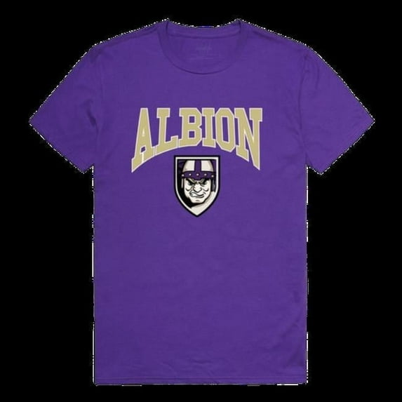W Republic 527-497-PUR-01 Albion College Britons Athletic T-Shirt, Purple - Small