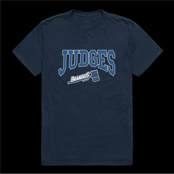 W Republic 527-619-NVY-02 Brandeis University Judges Athletic T-Shirt, Navy - Medium