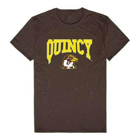W Republic 527-667-BRN-05 Quincy University Hawks Athletic T-Shirt, Brown - 2XL