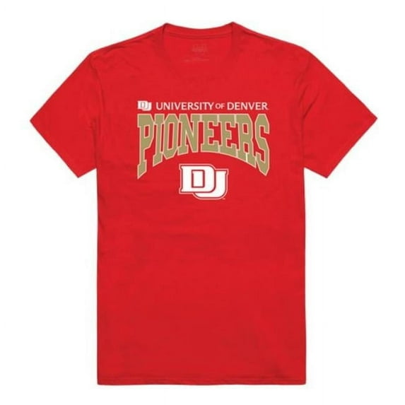 W Republic 527-693-RED-04 University of Denver Pioneers Athletic T-Shirt, Red - Extra Large