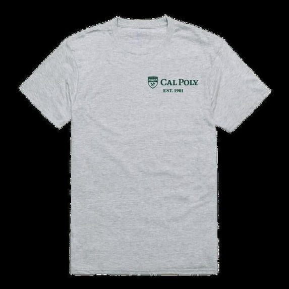 W Republic 528-167-HG2-04 California Polytechnic State University Mustangs Practice T-Shirt, Heather Grey - Extra Large