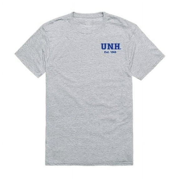 W Republic 528-243-HGY-01 University of New Hampshire Men Practice T-Shirt, Heather Grey - Small