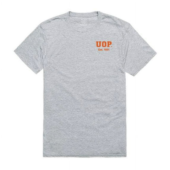 W Republic 528-248-HGY-03 Pacific University Men Practice T-Shirt, Heather Grey - Large
