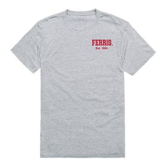 W Republic 528-301-HGY-02 Ferris State University Practice T-Shirt, Heather Grey - Medium